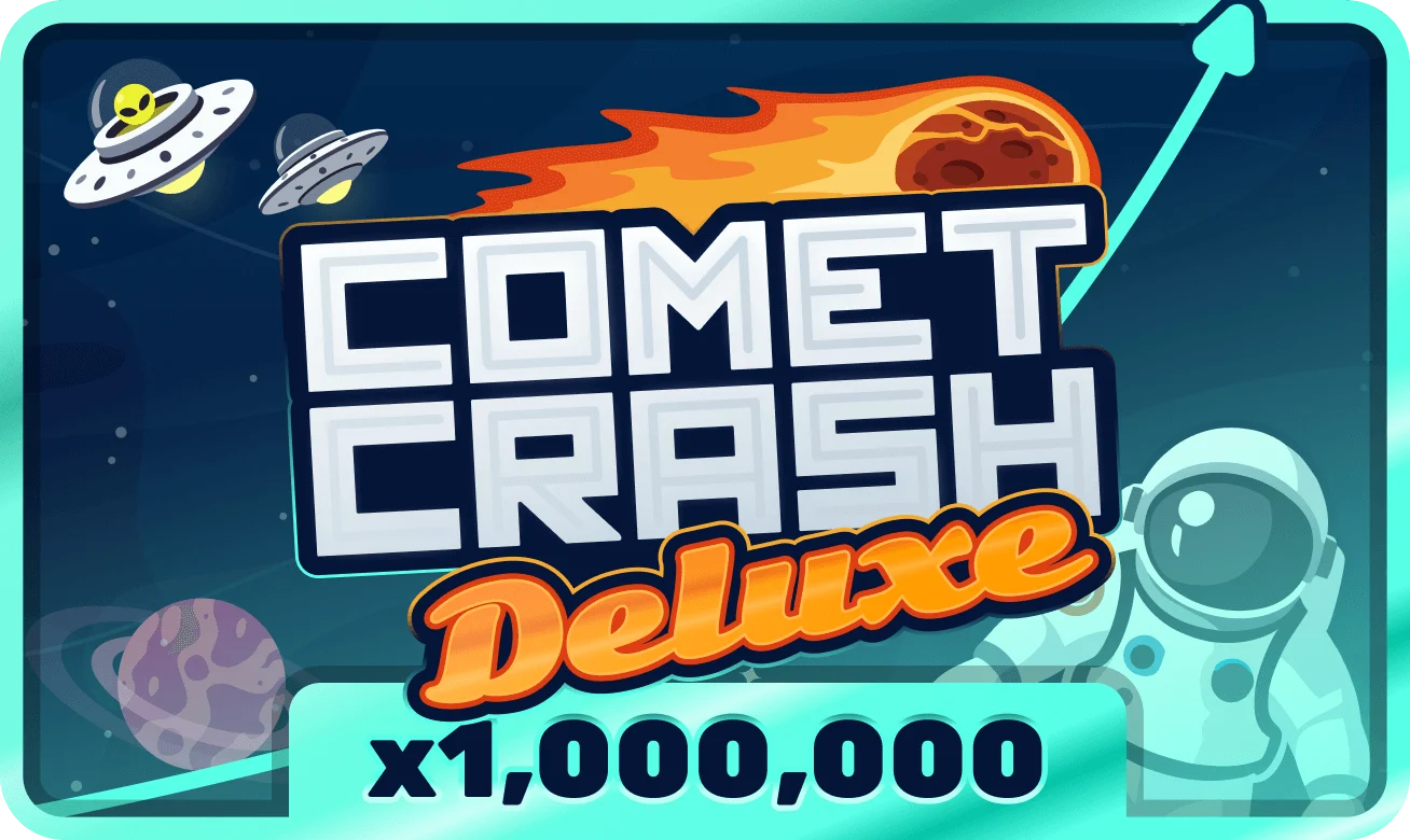 Tarjeta deluxe de crash con cometa neón y efecto de velocidad