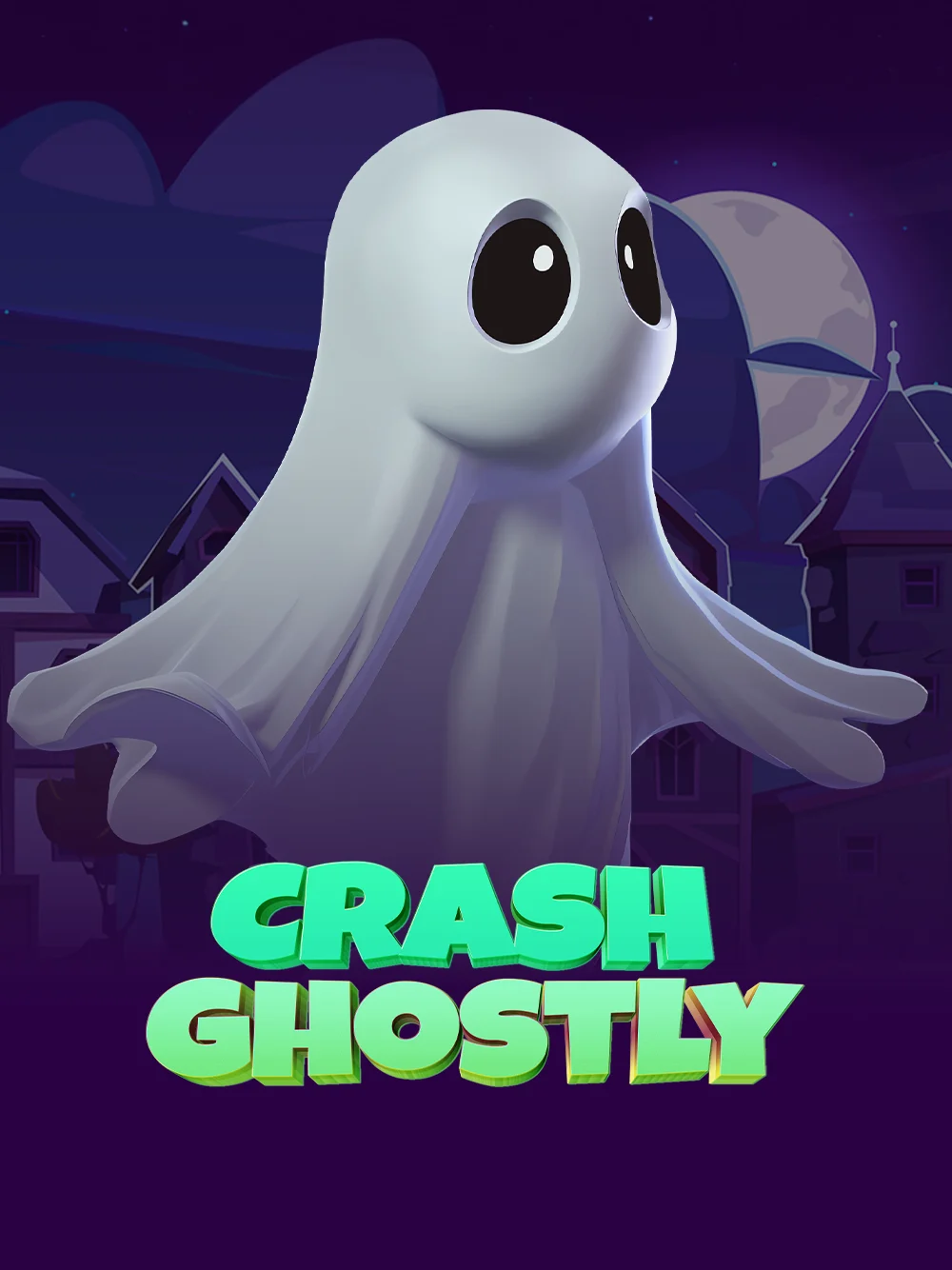 Tarjeta de juego Crash Ghostly con estilo dinámico y energía de casino en línea
